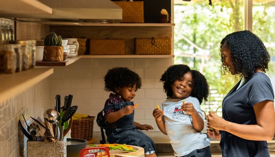 Family enjoying time together